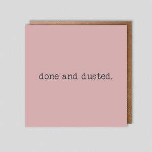 fait et dépoussiéré. Carte de visite/Drôle/Au revoir/Adieu/Départ de la maison/Retraite/Nouvel emploi/Université/Examens