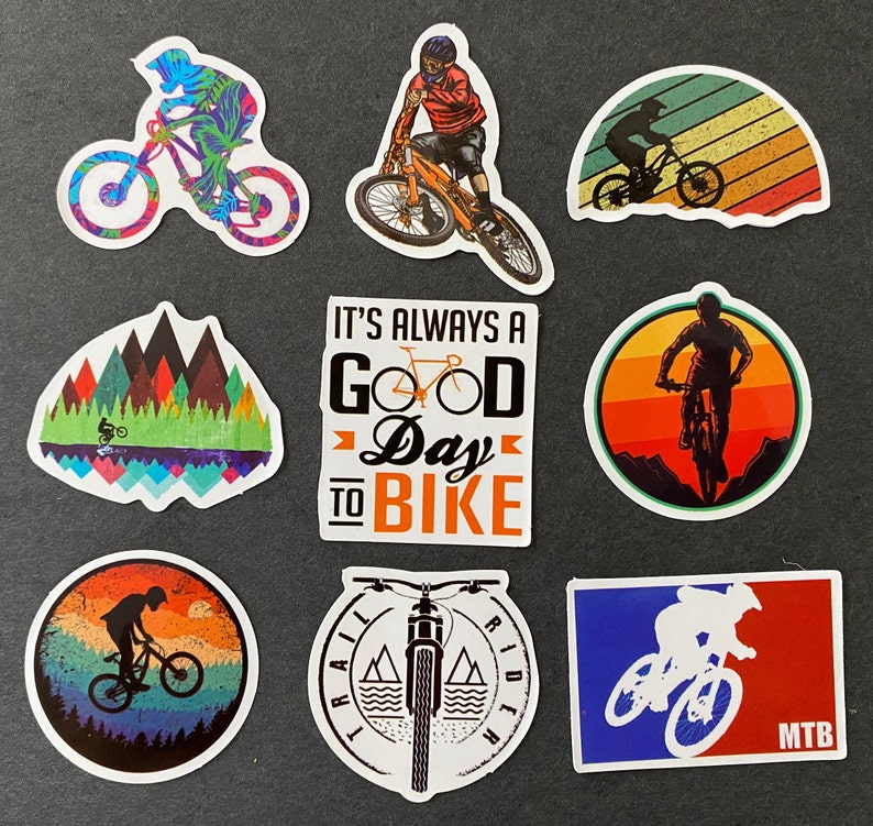 50pcs BMX Biking Off Road Dirt Bike MTB Themed Waterproof Stickers Pack image 3