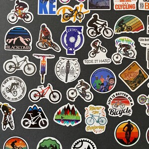 50pcs BMX Biking Off Road Dirt Bike MTB Themed Waterproof Stickers Pack image 6