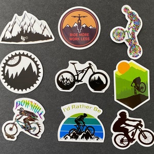 50pcs BMX Biking Off Road Dirt Bike MTB Themed Waterproof Stickers Pack image 5
