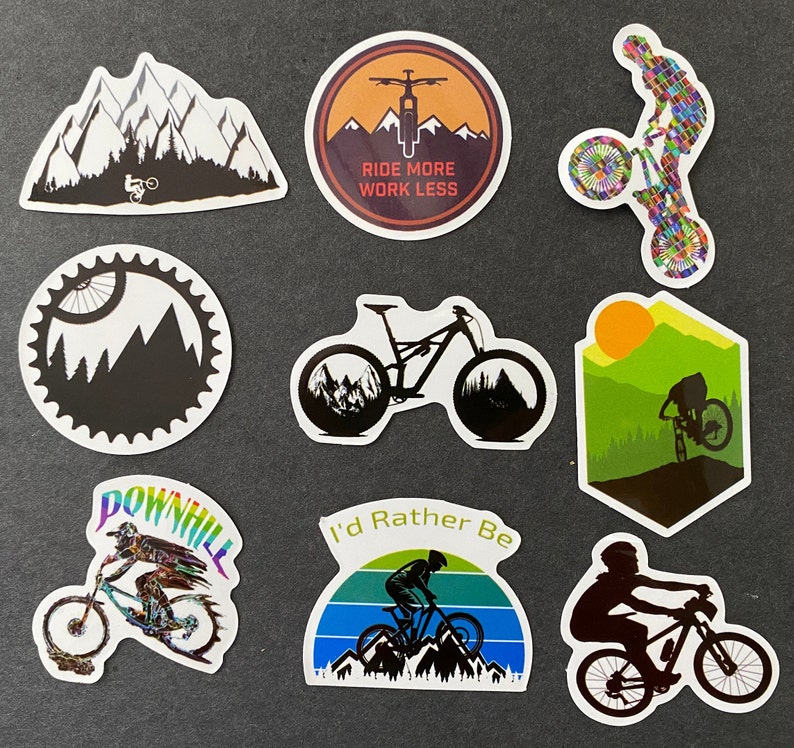 50pcs BMX Biking Off Road Dirt Bike MTB Themed Waterproof Stickers Pack image 5