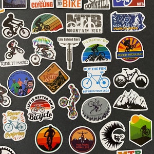 50pcs BMX Biking Off Road Dirt Bike MTB Themed Waterproof Stickers Pack image 4