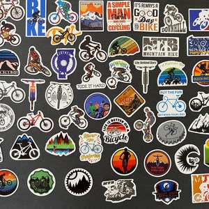 50pcs BMX Biking Off Road Dirt Bike MTB Themed Waterproof Stickers Pack image 2