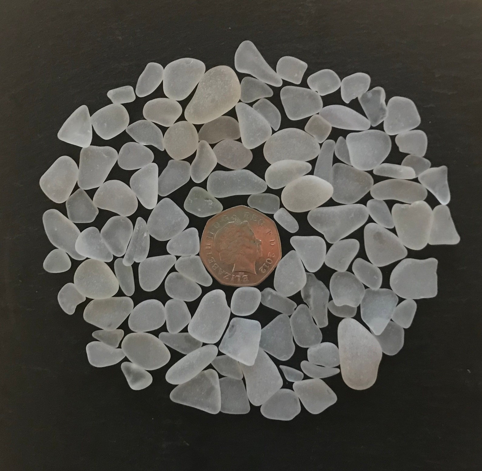 White Cornish Sea Glass60 pieces Etsy