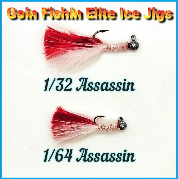 Goin Fishin 1/64oz and 1/32oz Elite Ice Fishing Jigs Sold in 2
