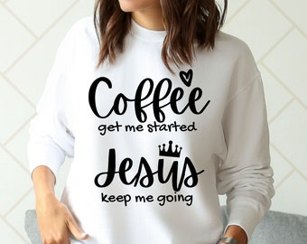 Instant SVG/DXF/PNG Coffee & Jesus Svg Coffee Svg Coffee - Etsy