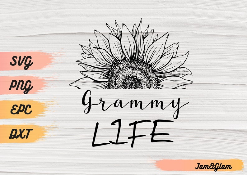 Download Grandma Sunflower Svg files for cricut Silhouette svg ...