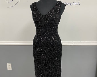 Black formal dress, sparkle mother of the bride dresses, elegant evening dress , long black dress, short mother’s dresses, mother of the gr