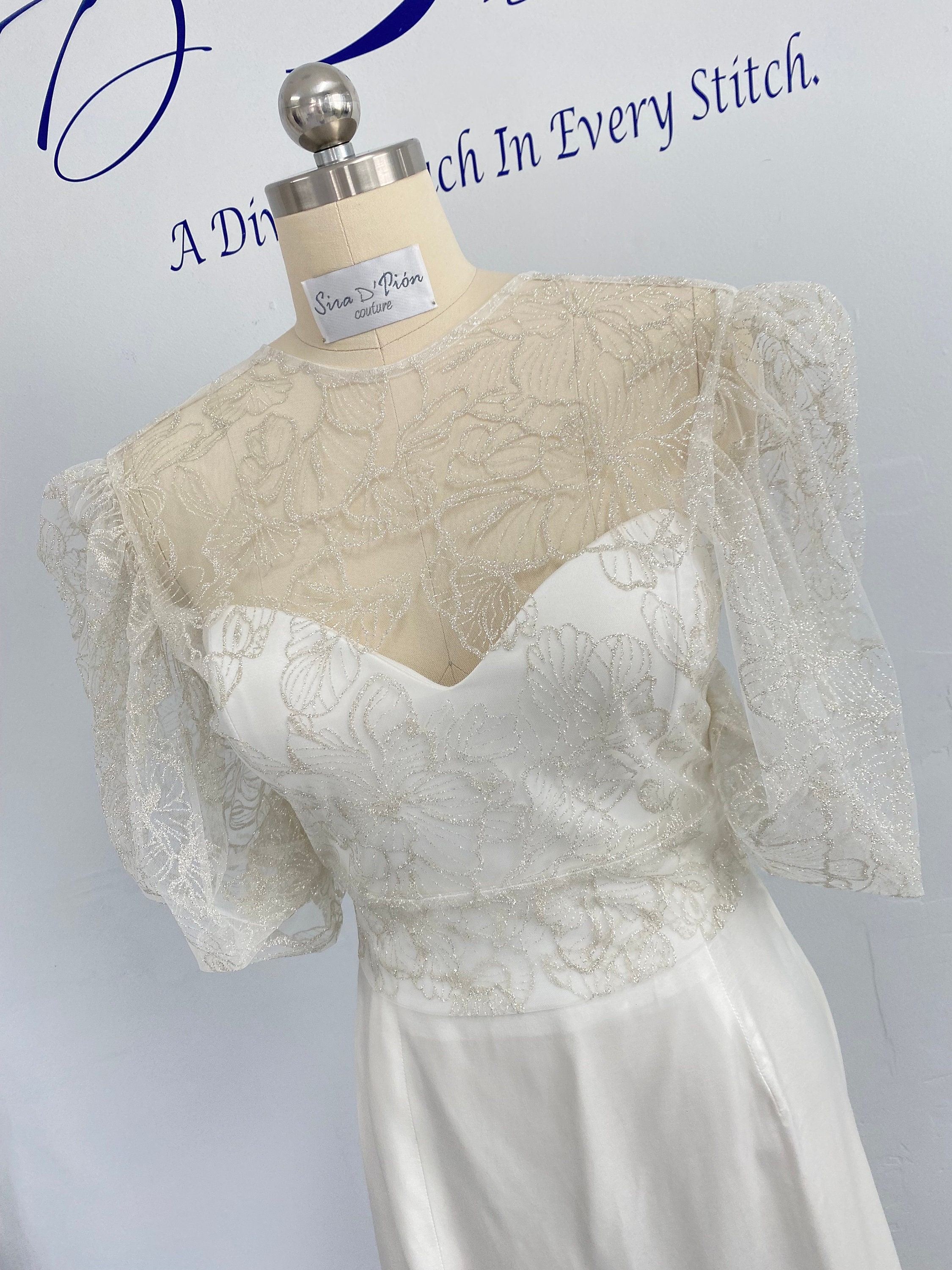 Custom Wedding Dress Topper: Elevate Your Bridal Look with Personalized Elegance