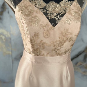 Champagne Mother of the Bride Dress 