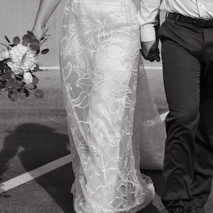 Lace Wedding Jumpsuit: Couture Satin Pants, Modern Bridal Outfit