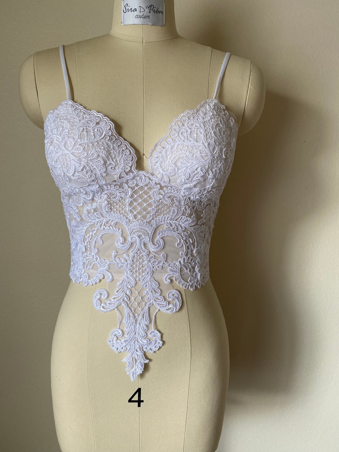 lace bridal top separates