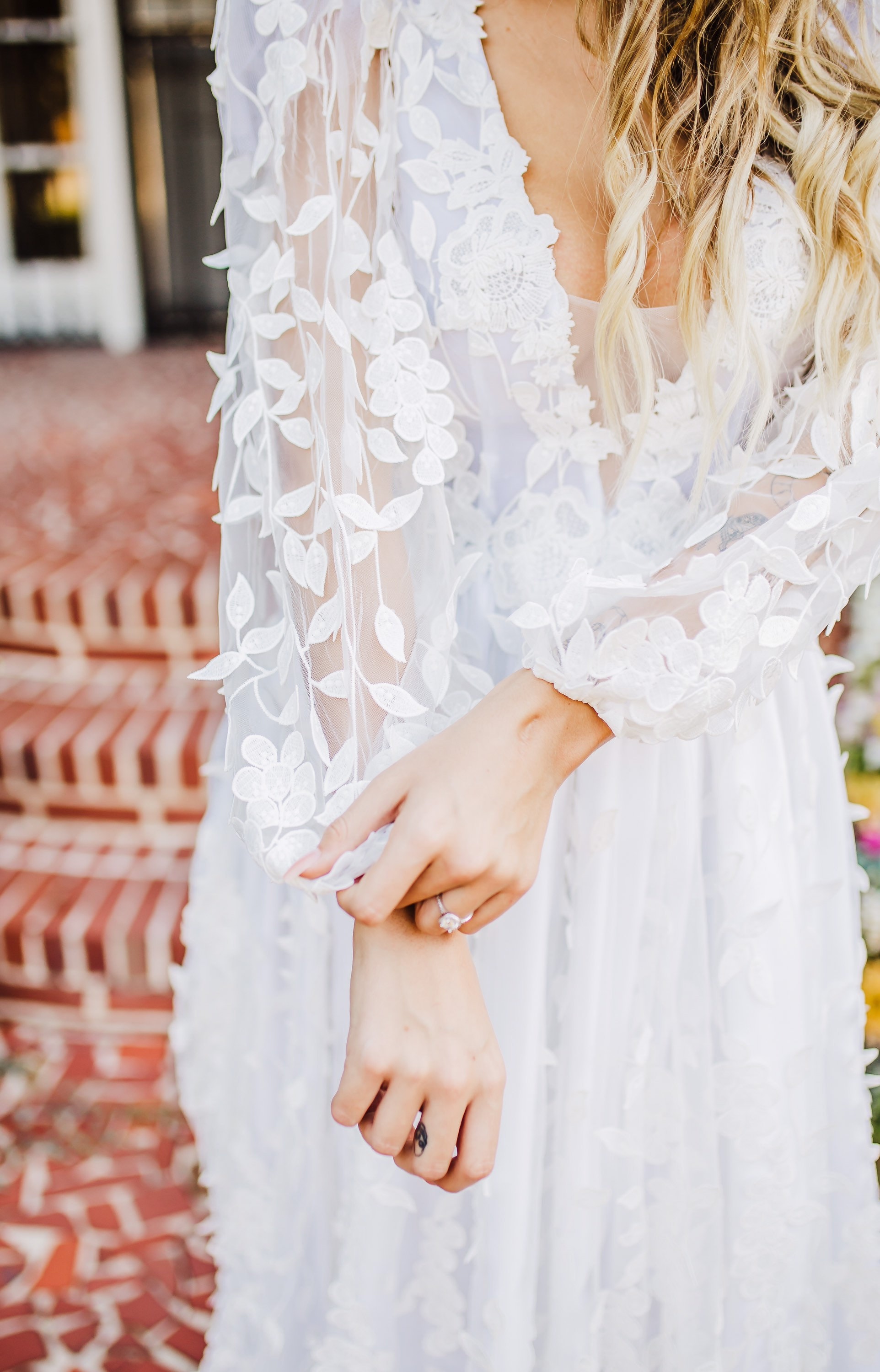 long sleeve plunge wedding dress Deep V & Plunge Neckline Wedding Dresses and Gowns