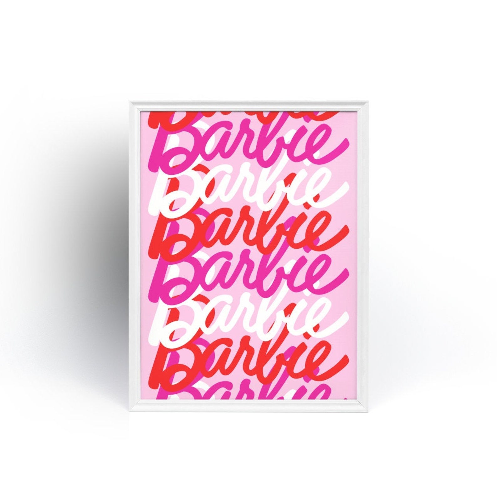 Barbie Logo Wall Print Girl Y2K Aesthetic 90s Wall Art | Etsy