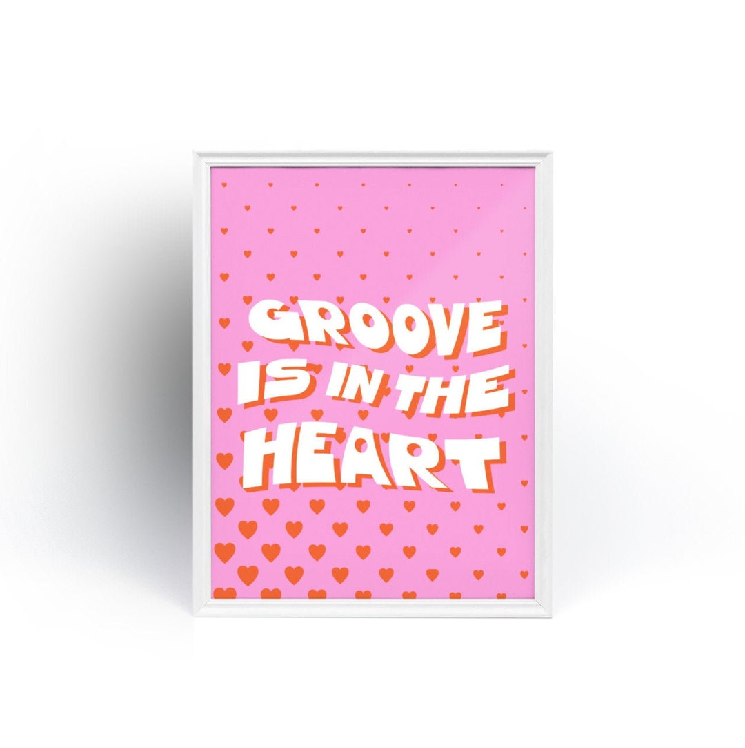 Groove is in the Heart Lyrics Print Deeelite Etsy