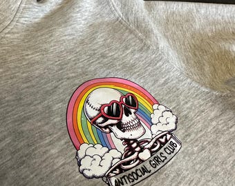 Antisocial Girls Club Skull Hoodie