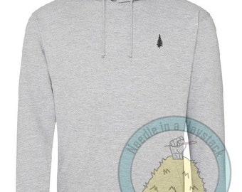 Sudadera clásica con capucha bordada de pino