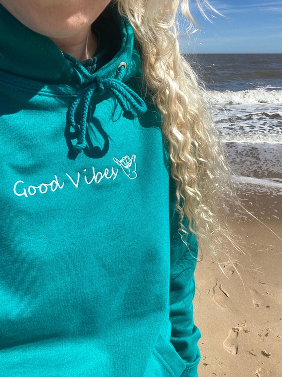 Good Vibes Embroidered Hoodie