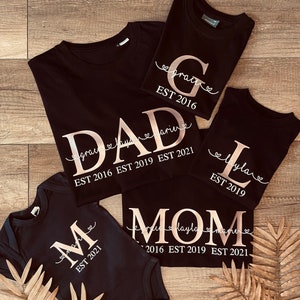 Personalized T-Shirt / Mom Shirt / Dad Shirt / Family Shirts / 100% Cotton / Mother's Day / Father's Day / Mom Daughter T-Shirts / Mama Shirt