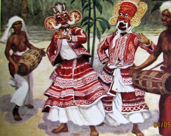 Sinhalese Devil Dancers Sri Lanka 1913