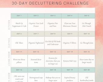 30 Day Declutter Challenge-Digital Download