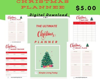 Christmas Budget and Planner Digital Download