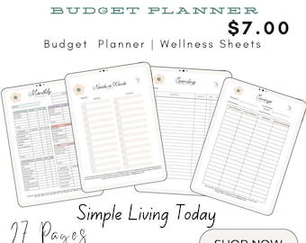 Budget Planner | 27 Page Digital Download
