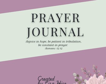 Prayer  Journal Digital Download