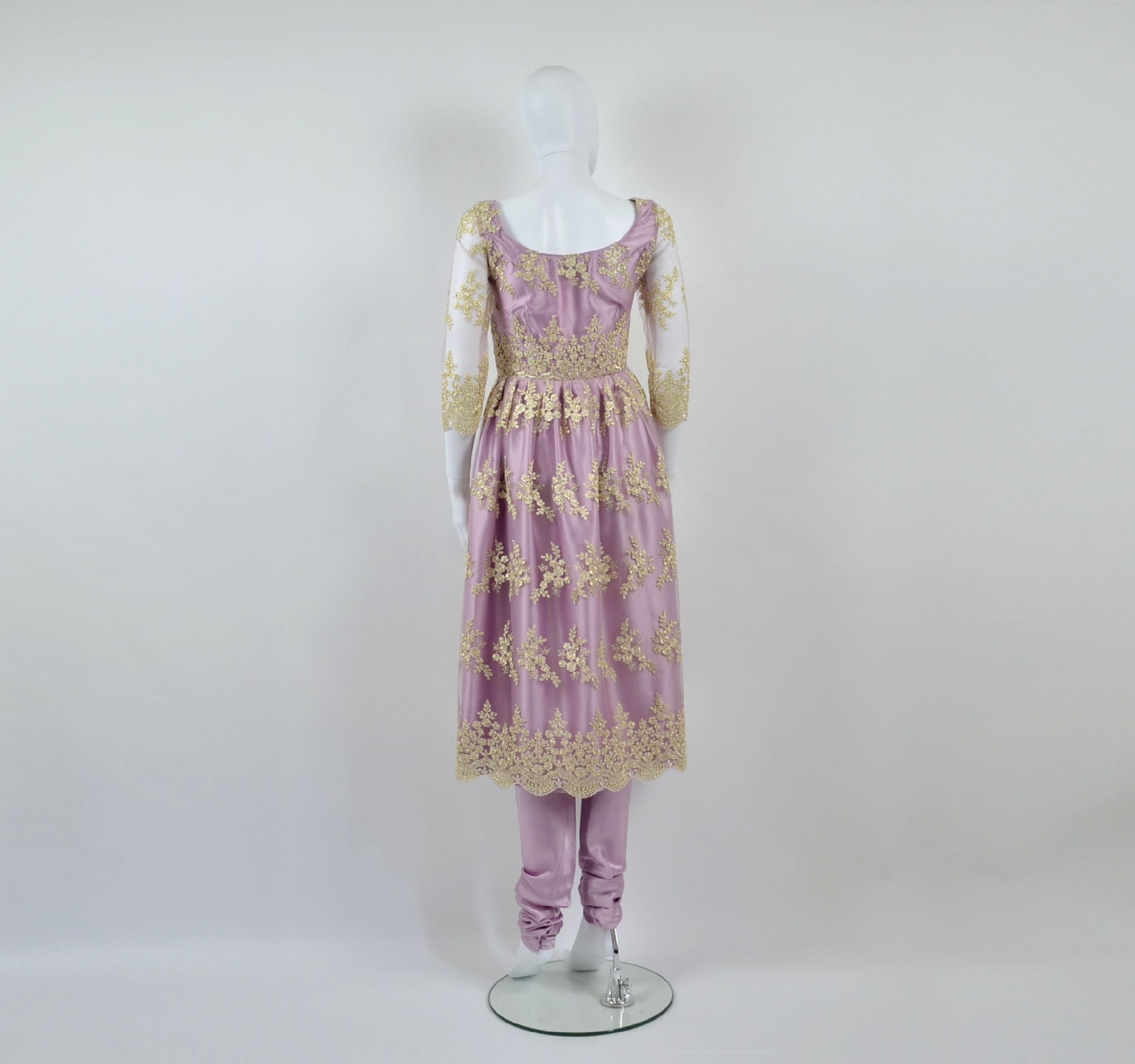 Nayanthara #4 -handloom cotton kurti in lavender & black