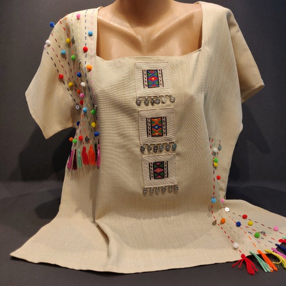 Handmade Unique T shirt With Special Ornaments Fo