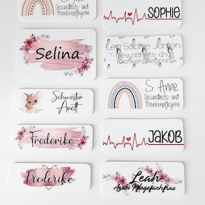 Name badge nurse personalizable and individual signs image 1