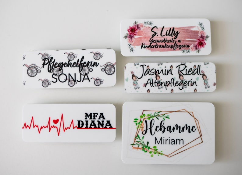 Name badge nurse personalizable and individual signs image 2