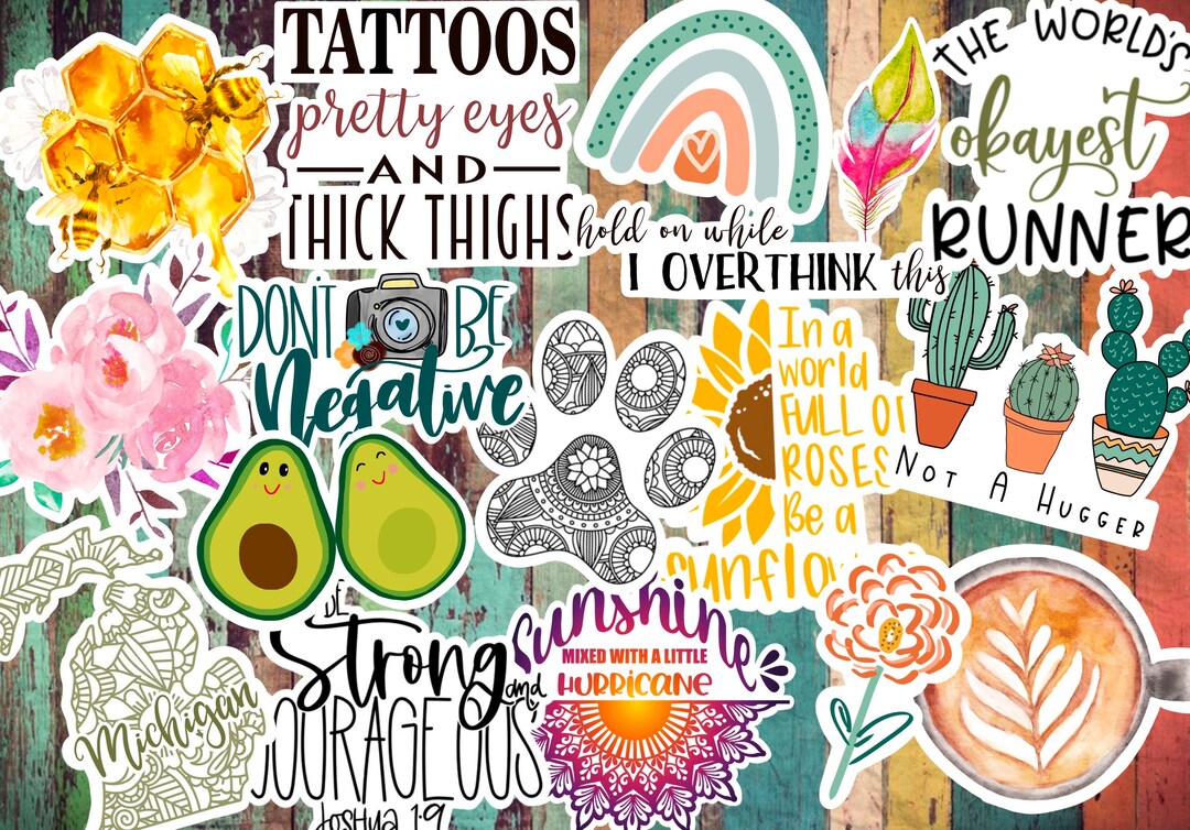 Build Your Own Sticker Bundle, 10 Sticker Bundle, Waterproof ...