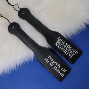 Personalised Spanking Paddle Custom BDSM Spanking Paddle Kinky Paddle 'Mature' Adult Flogging Toy Pleasure, Foreplay, Ass Paddles image 3