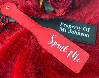 Personalised Spanking Paddle | Custom BDSM Spanking Paddle Kinky Paddle | 'Mature' Adult Flogging Toy | Pleasure, Foreplay, Ass Paddles