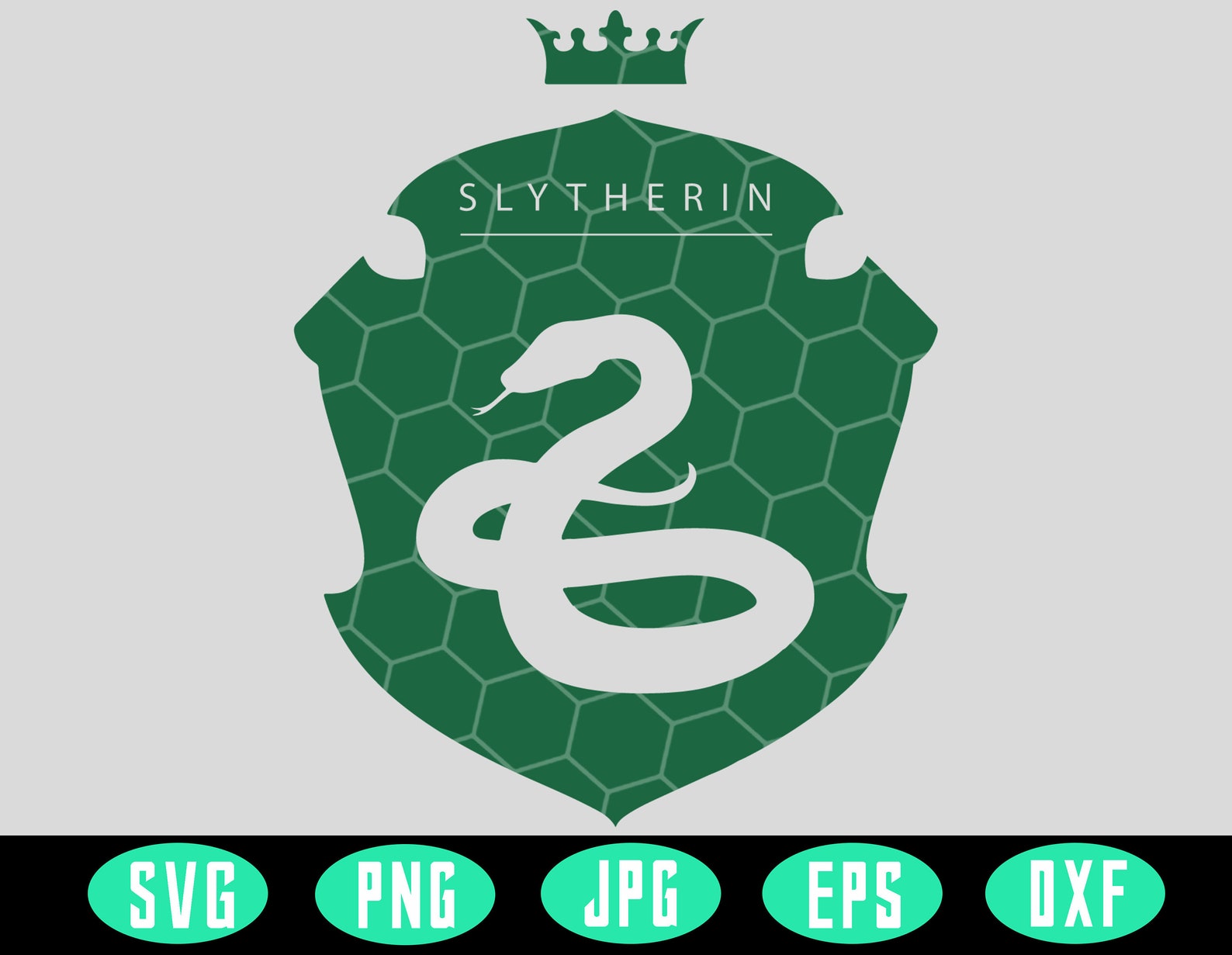 Harry Potter Slytherin Shield Crest Svg Slytherin Emblem Svg | Etsy