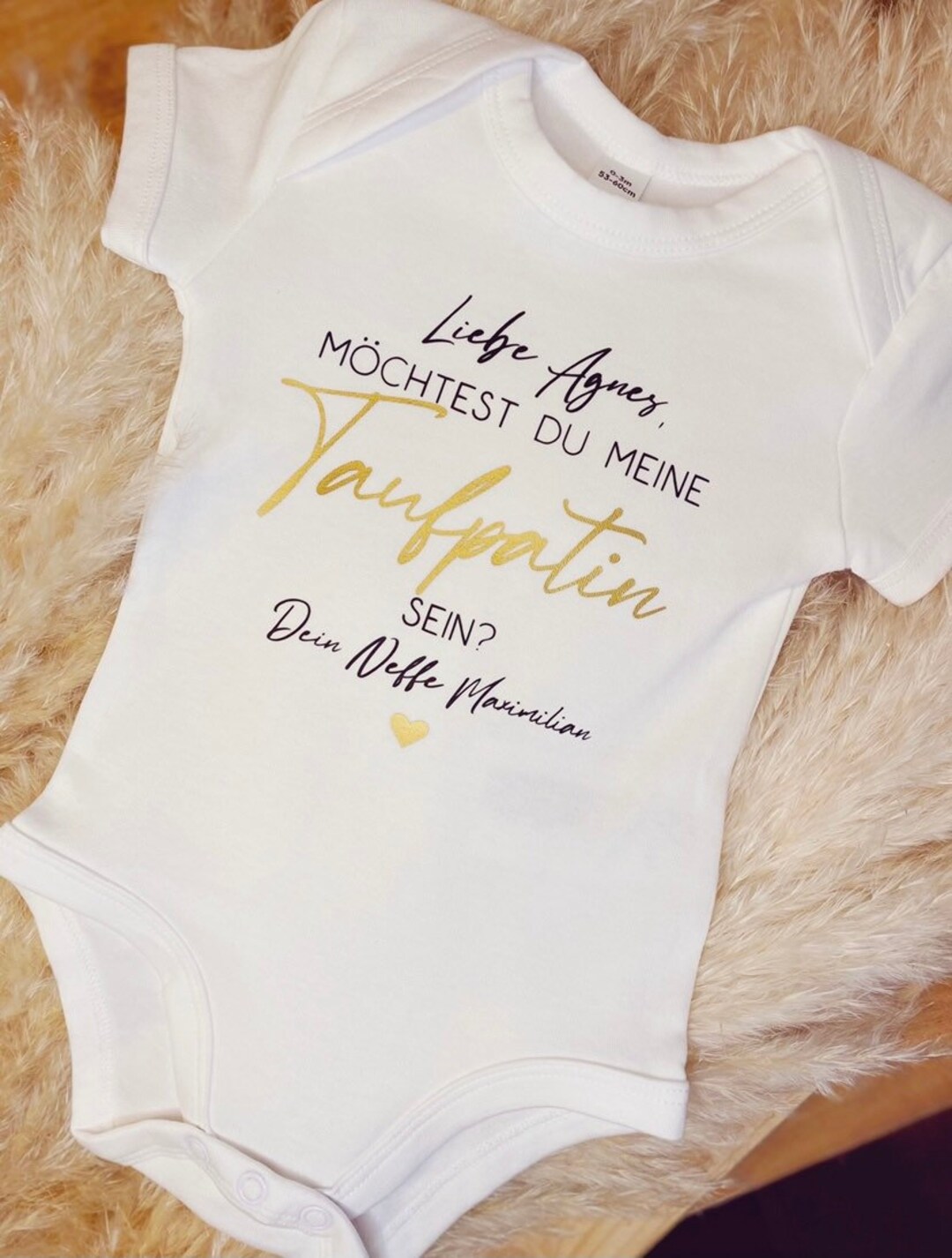 Body willst du meine Taufpatin werden /taufpate fragen / / patentante /Patenschaft / Patenonkel