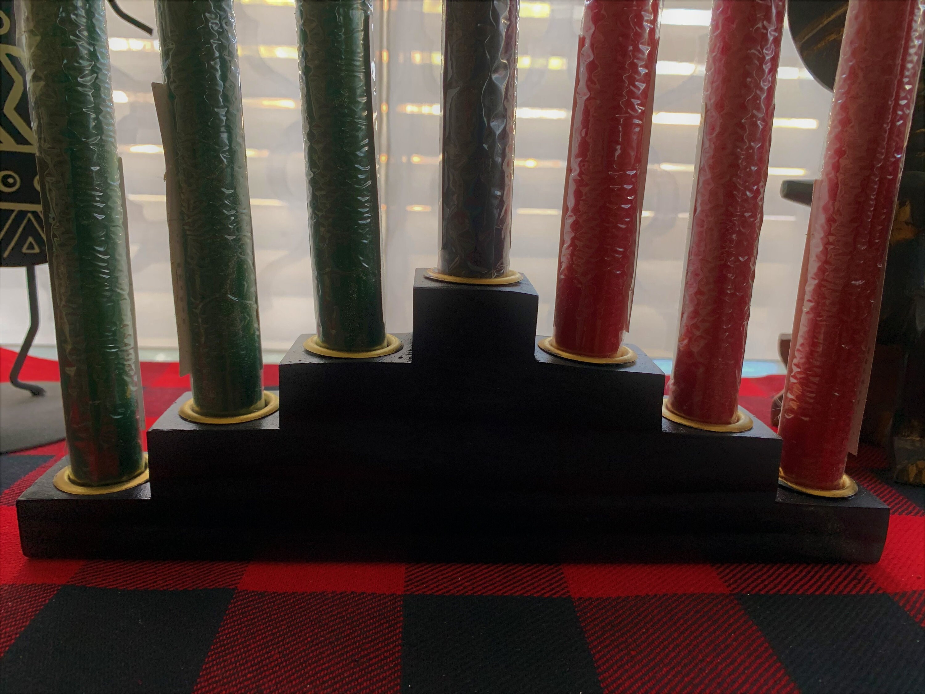 Black Kwanzaa Wood Candle Holder/Kwanzaa Celebration Candle Etsy