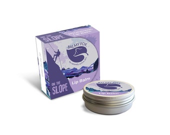 On The Slope Lip Balm 15g by Balmy Fox - For Climbers, Skiers, Snowboarders - Natural Organic Skincare for Outdoor Winter Athletes