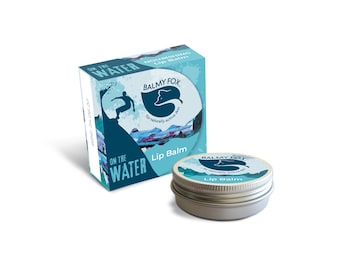 On The Water Lip Balm 15g by Balmy Fox - For Surfers, Kayakers, Sailors, Swimmers - Natural Organic Skincare for Watersports Athletes