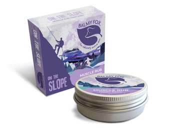 On The Slope - Muscle Rub Intensive Balm - Natural Skincare Gifts For Skiers, Snowboarders, Climbers and Mountaineers - Outdoor Athletes