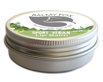 Vegan Sport Skin Protection Duo - Anti-Chafe Cream + Lip Balm by Balmy Fox - Natural Plant-Based Skincare for Active Outdoor Sports