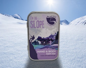 On the Slope - Hand & Body Balm Bar | Natural | Moisturising | Lotion Bar | Sport | Outdoor | Adventure | Travel