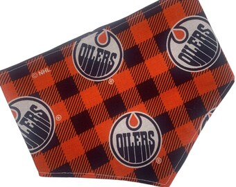 Edmonton Oilers Dog Bandana - Officially Licensed NHL Pet Accessory for Game Day Spirit and Style for your Dogs and Cats