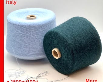 Baby Suri Alpaca Merino Lace Weight Yarn, Italian Pecci Filati SORIANO, 1500m/100g