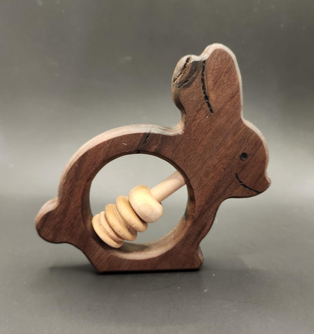 Wooden Chicken Rattle Toy for Infants and Toddlers - Etsy