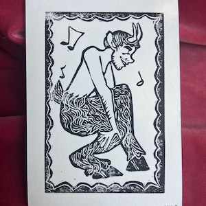 Satyr Blockprint
