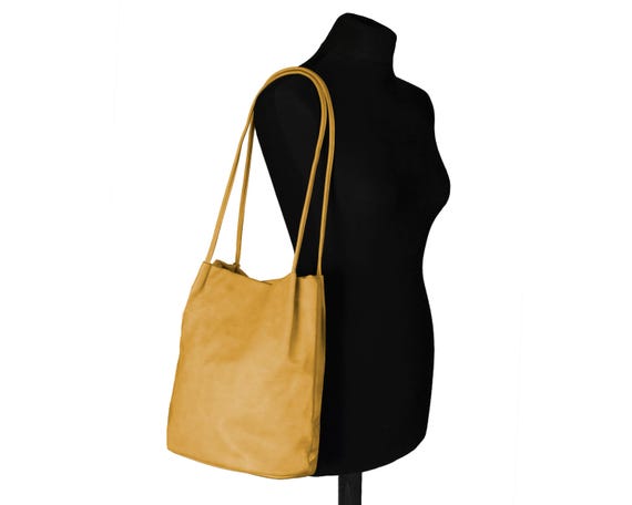 Borsa a tracolla da donna con grande capacità, borsa a tracolla, borsa versatile in pelle vegana per le donne, A, Taglia unica