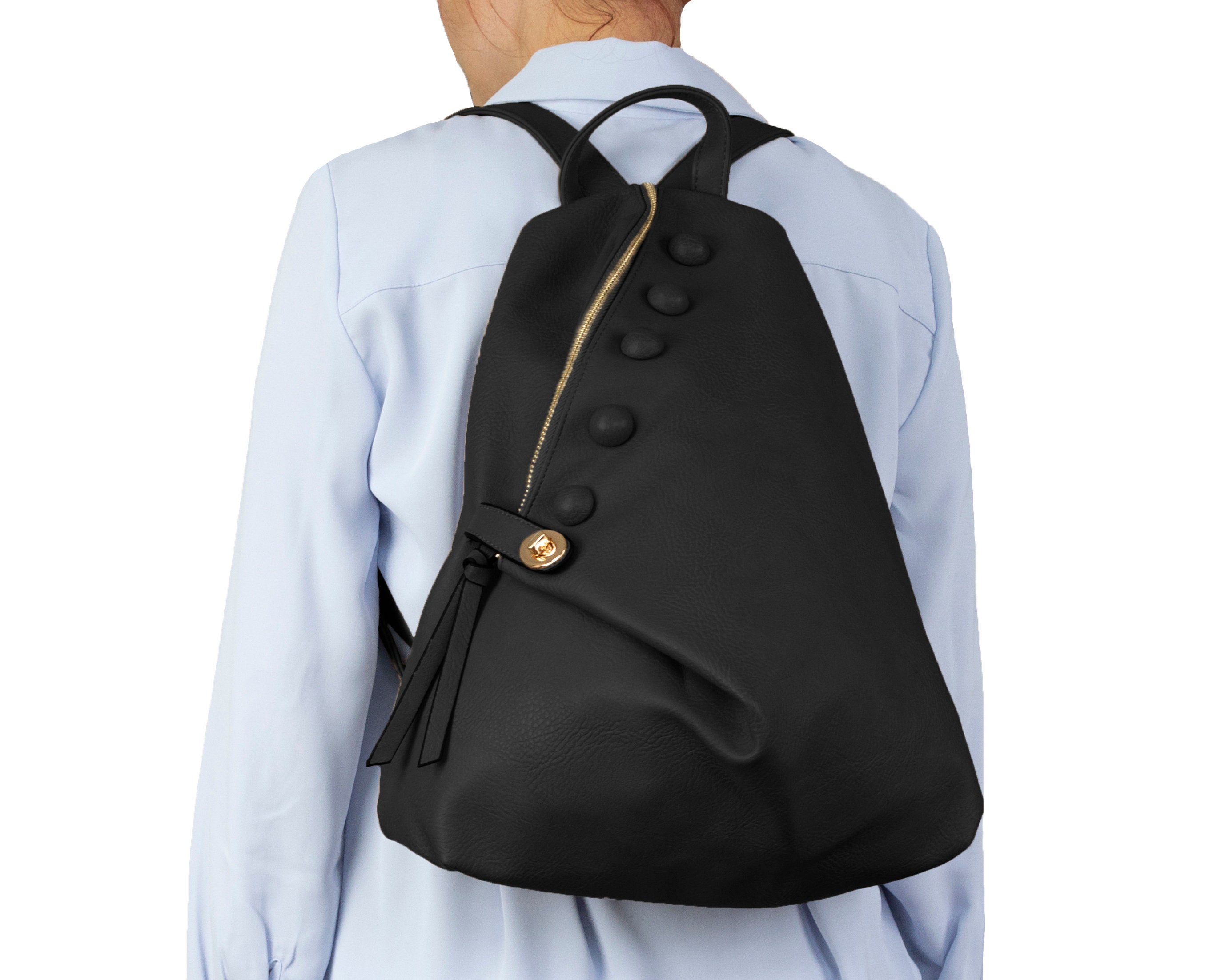 Zaino Donna VONXURY Antifurto - Pelle PU, Tracolla Staccabile - Per Lavoro, Scuola, Viaggi - Foto 11