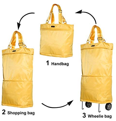Deluxe Totes Handbag-shopping Bag-wheelie Bag All in 1